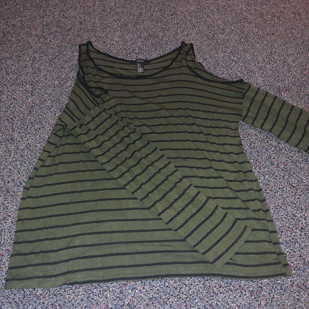 Forever 21 Skater Cold Shoulder Sweater
